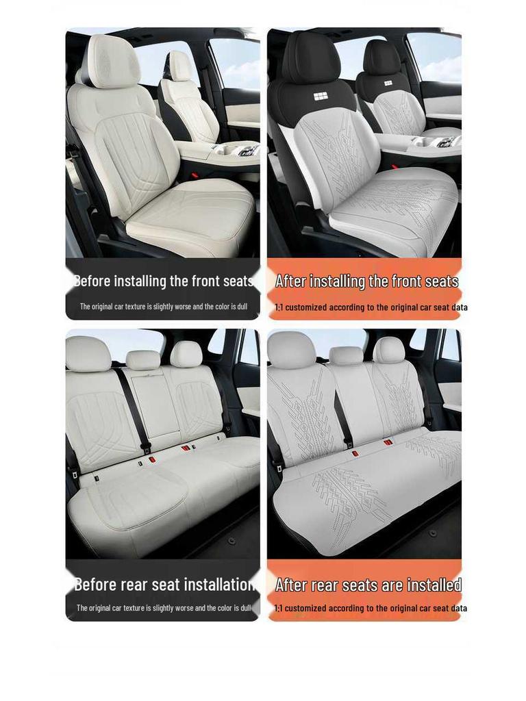 Geely Galaxy Starship 7 Universelles halbgeschlossenes Autositzkissen (Alle Jahreszeiten, Wildleder)