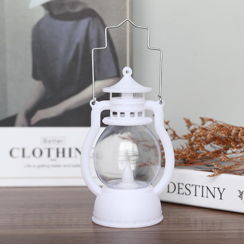 Halloween Retro LED Pumpkin Kerosene Lamp - Festival Atmosphere Decoration белый