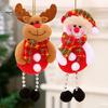 Hängendes Ornament, superweich, bezauberndes Aussehen, Lanyard-Design, fusselfrei, lichtbeständig, dekoratives Tuch, kleiner Anhänger, Plüschpuppe, Weihnachtsbaumdekoration