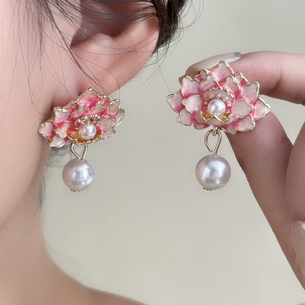 Праздничный Ветер Сладкие Французские Серьги Женские Жемчужные Летние Серьги-Гвоздики Нишевый Изысканный Дизайн Модные Серьги