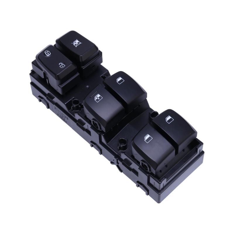 93570-J9100 Driver Window Control Assembly for Listed 2018-2022 Fitment, Black Button Panel for Routine Window Operation Repair Use