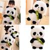 Lovely Panda Bear Soft Toy With Plush Short Fur And Bag Packaging