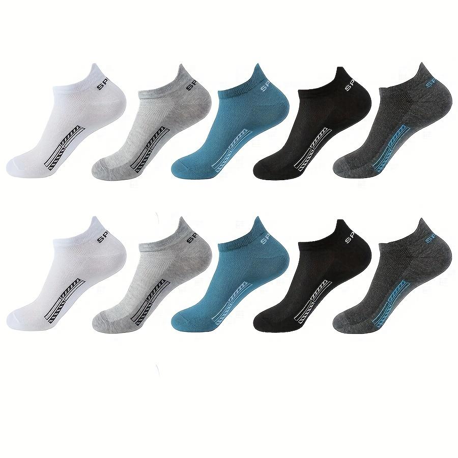 

10 Pairs Of Unisex Cotton Blend Anti Odor & Sweat Absorption Extra Low Cut Socks, Comfy & Breathable Sport Socks, For Outdoor Wearing 10pcs різнокольоровий