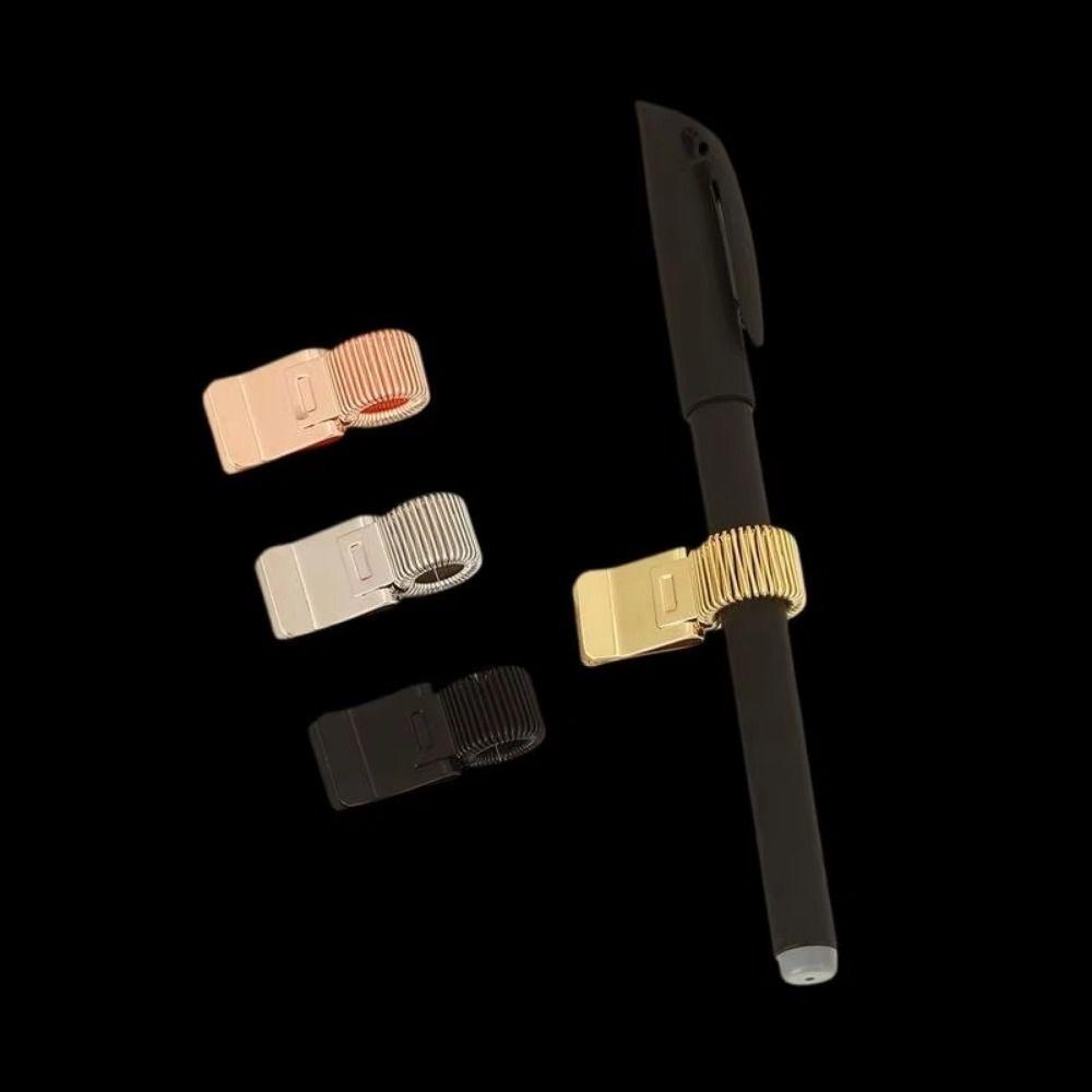 Heavy-Duty Metal Pen Clip Creative Retro Pen Clip Notebook Pen Holder  School Stationery