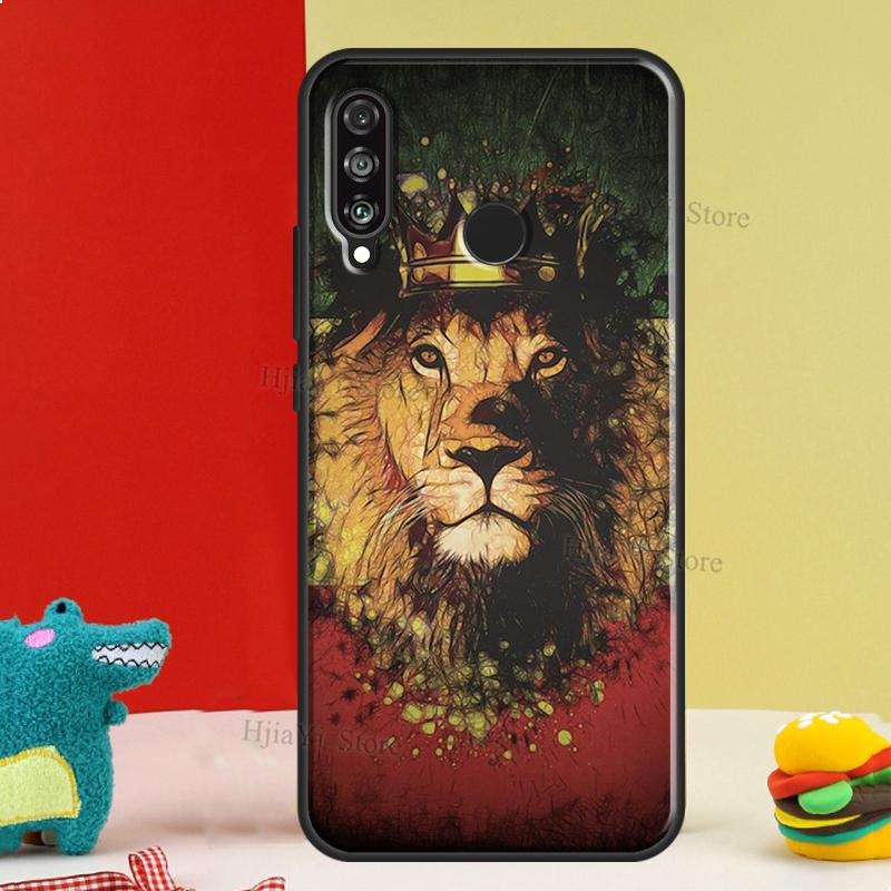 Rasta Löwe Reggae Bob Marleys Hülle Für Huawei P20 Lite P10 P30 P40 Mate 20 Pro Silikonhülle Für P Smart 2019 2021 Cover