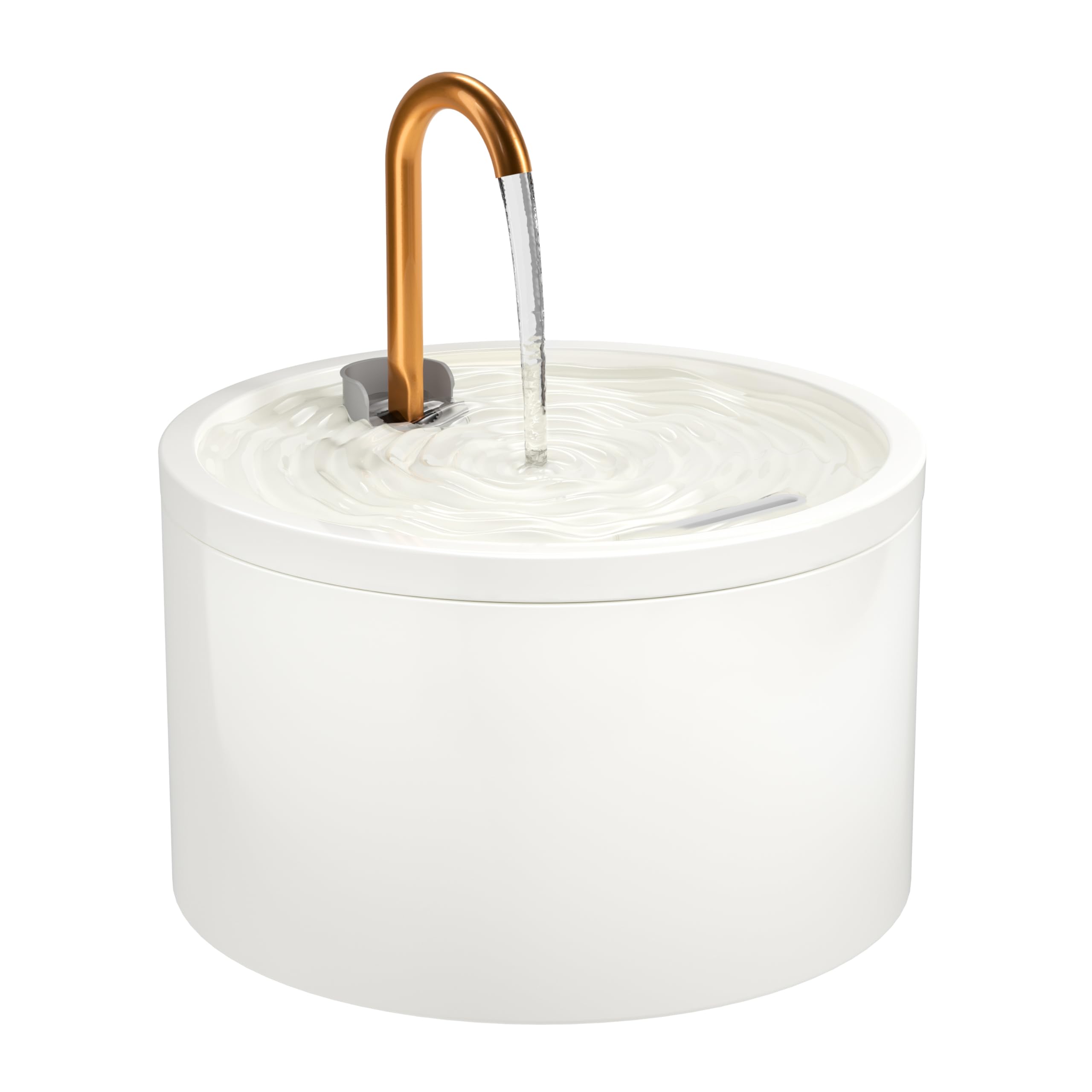 

в DOOOB Автоматическая керамическая большая медная поилка для кошек с краном для собак и здорового питья Легко и просто поставляется с 3 белыми [новыми 2025] поилками,