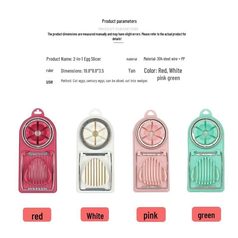 Stainless Steel Multi-functional Egg Slicer & Cutter