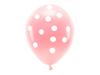 Partydeco Balony Eco 33 Cm Pastelowe Kropki Jasny Rozowy 1 Op 6 Szt