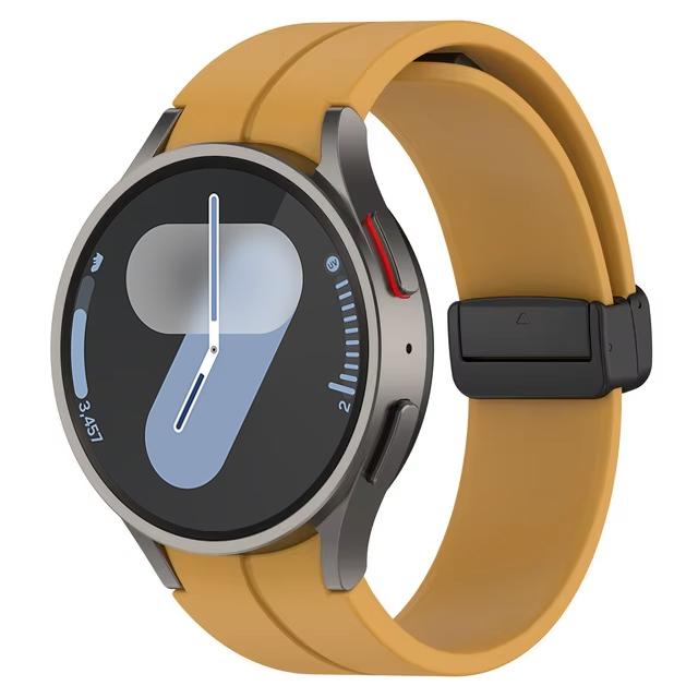 Band for Samsung Watch 6 strap 7/4/5/5 Pro/4 6 classic 44mm 40mm No Gaps Magnetic belt Silicone bracelet correa Galaxy Watch 7