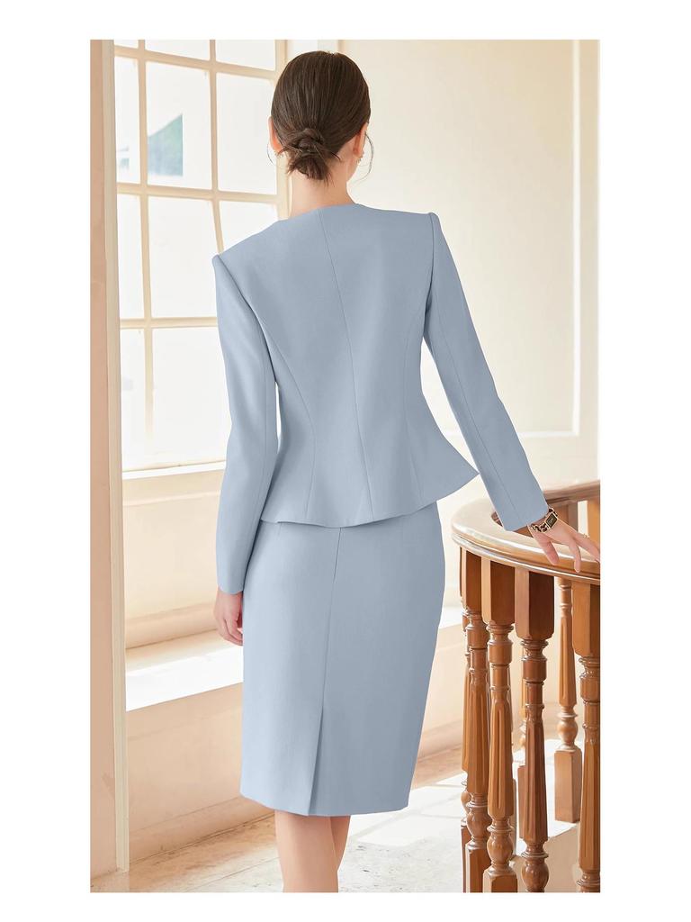 Frühling/Herbst Retro Rundhals Schlankheitsanzug: Professioneller Moderator/Ansager Festliche Kleidung