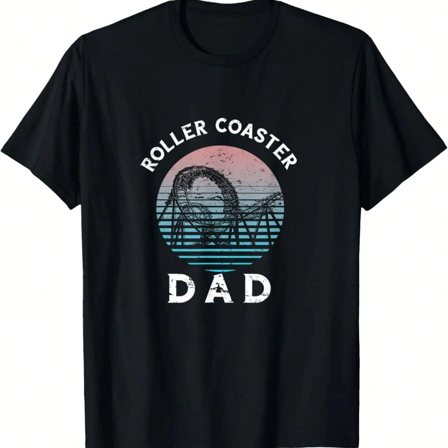 unisex Roller Coaster Retro Vintage Dad Father Roller Coaster Lover T-Shirt S