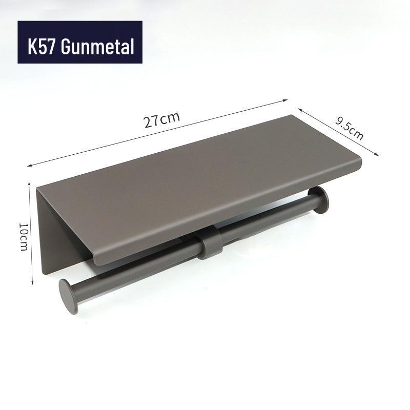 Stainless Steel 304 Punch-Free Bathroom Tissue & Phone Holder
