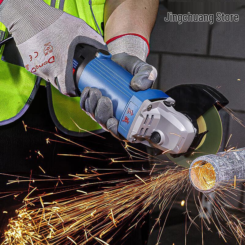 Dongcheng S1M-FF04-100BS Industrial Angle Grinder CN plug (adapter included)