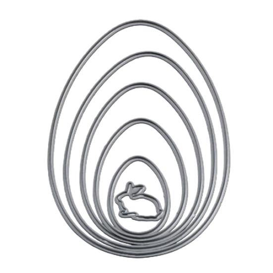 

6шт пасхальное яйцо кролик трафарет для DIY скрапбукинг альбом бумажная карточка