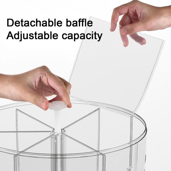 Wielofunkcyjny Pojemnik do Przechowywania w Kuchni Dwuwarstwowy Duża Pojemność Obrotowy Przezroczysty Szczelny Pojemnik na Zboże/Płatki Śniadaniowe Uchwyt na Jajka Artykuły Kuchenne