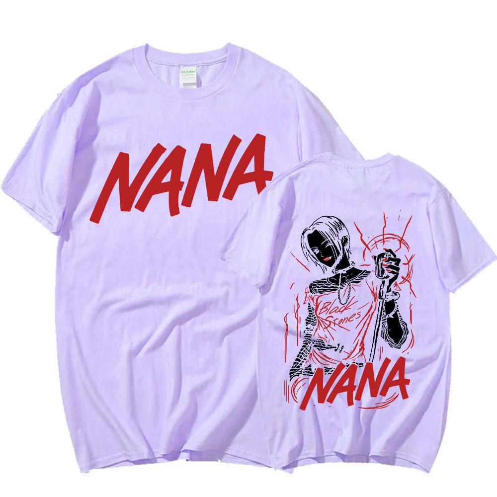 Anime Nana Osaki Potisk Trička Pánská Dámská Krátký Rukáv Bavlna Ležérní Tričko Oversize Harajuku Streetwear Oblečení pro Teenagery