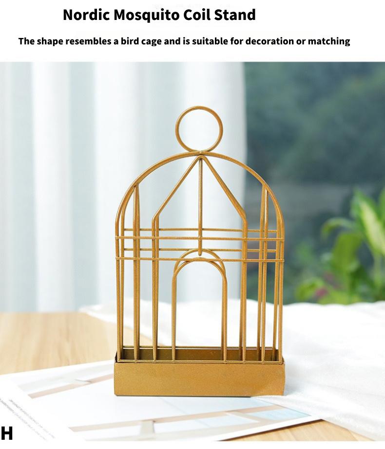 Mosquito coil holder, stainless steel mosquito coil box, birdcage hanging mosquito coil plate, mosquito repellent supplies