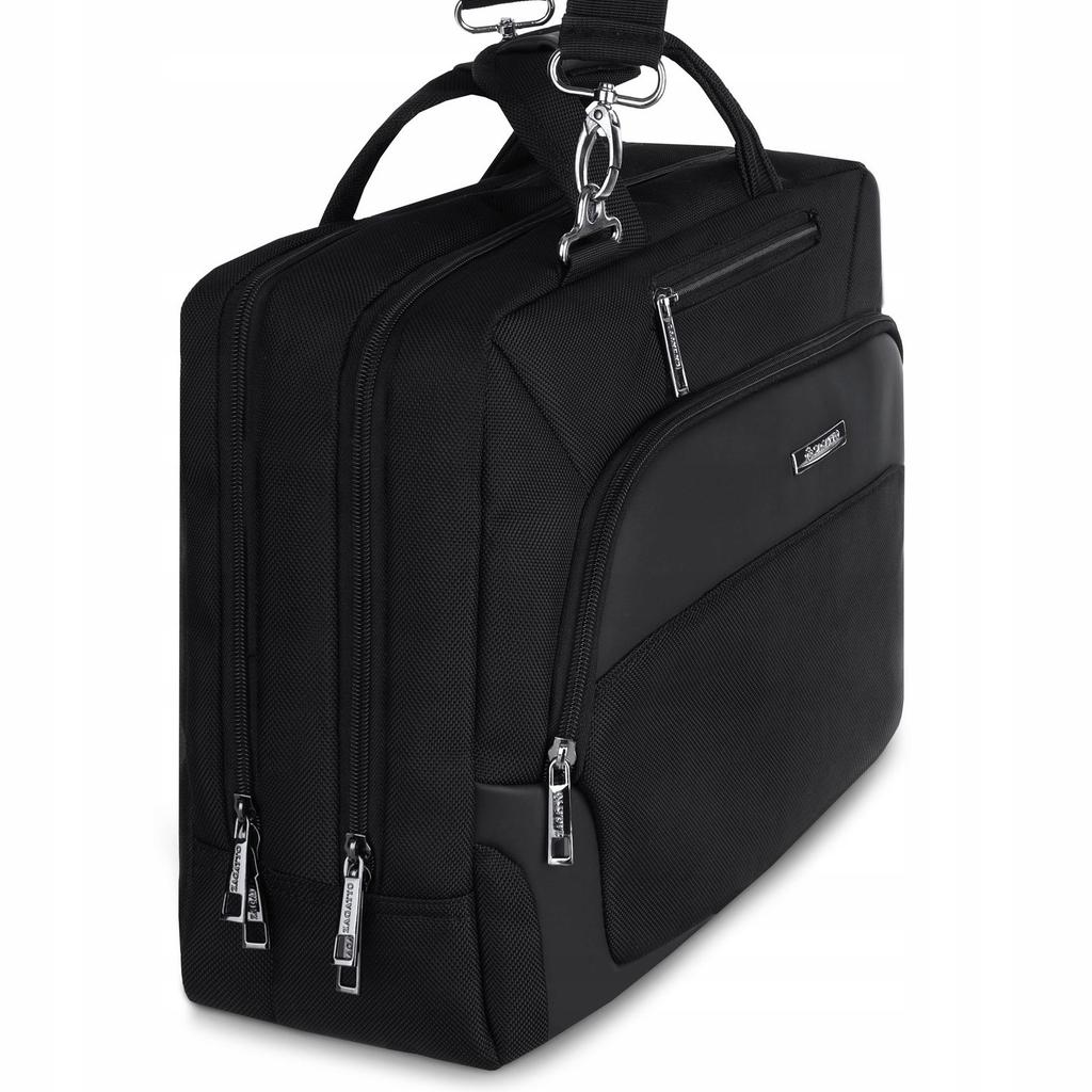Ekskluzywna Torba Na Laptopa Zagatto 15,6" I 17,3" Czarna ZG651