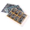 8Pcs/Set Materials Metal Puzzle Wire Iq Mind Brain Teaser Puzzles Reliever Toys