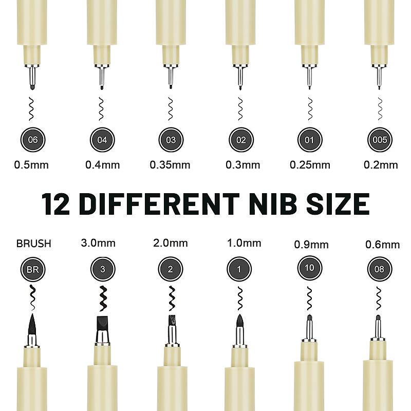 Sakura Style Waterproof Hook Pen for Comic and Sketch Art