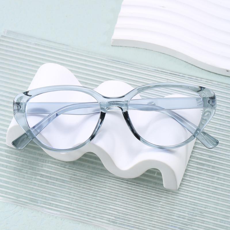 1/6pcs INS Cat Eye Glasses Frame Women Men Oversized Anti Blue Light Flat Mirror Unisex Eyewear Fashion