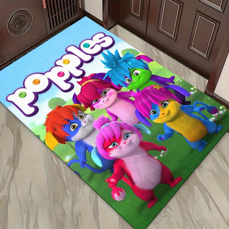 Popples Cartoon Carpet Rug for Living Room Bedroom Home Sofa Decoration,Kids Play Non-slip Floor Mat