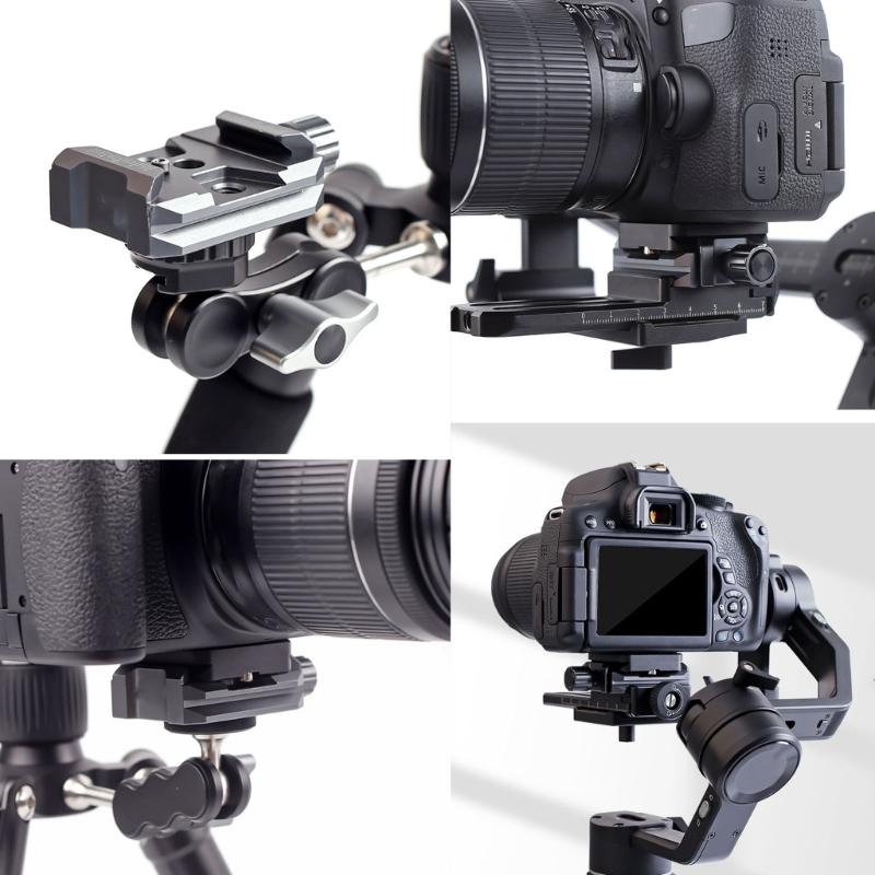 Quick Release Clamp Adapters For Tripods Stabilizers With Arca Swisses Standard And Double Thread Mounts