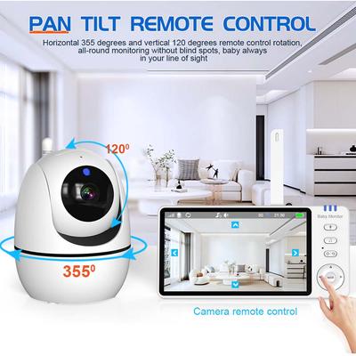 ABM501 Video Baby Monitor With Camera PTZ Zoom Babyphone Cam Security Protection Surveillance Cameras Temperature Sensor Lullaby