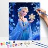 Disney Snow Princess Painting by Numbers Hand Filled Drawing Art Kit Home Decor