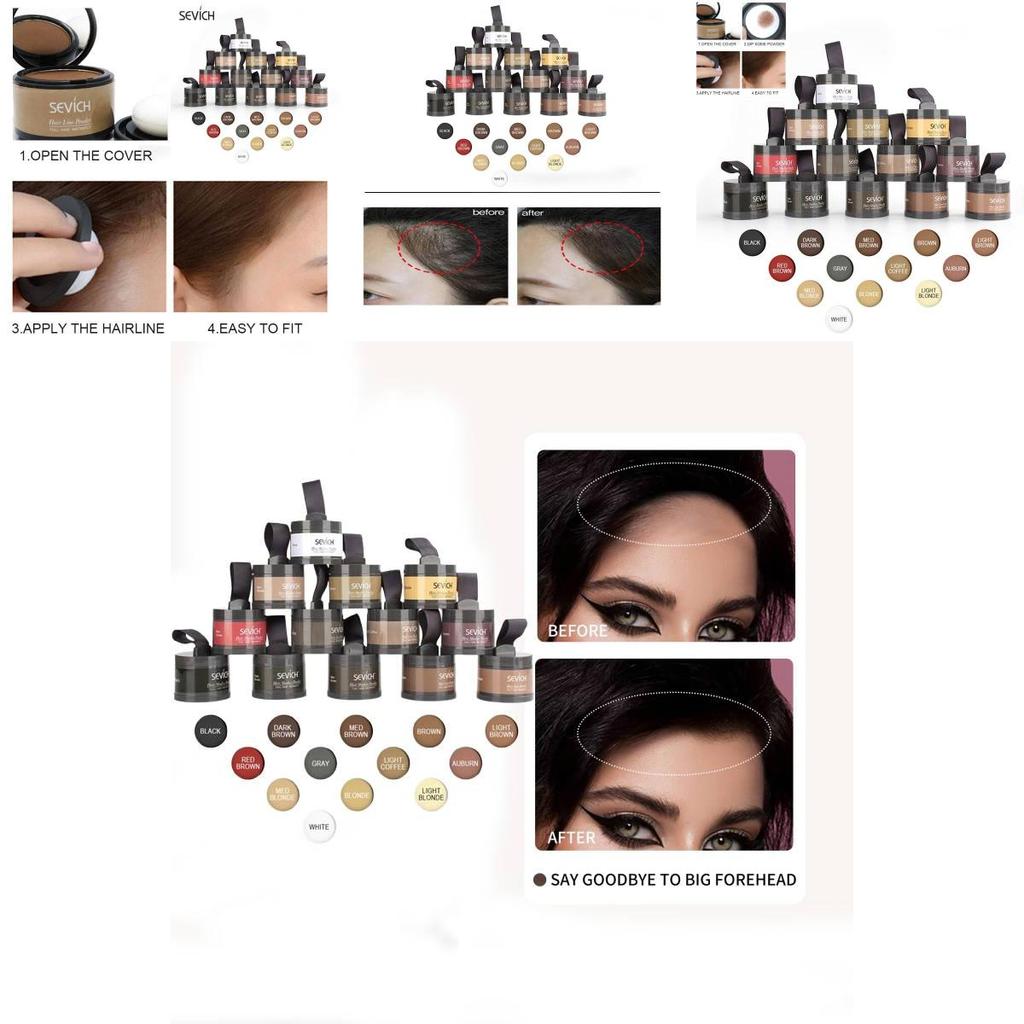 Polvere Sevich per Attaccatura dei Capelli per Copertura Impeccabile e Finish Naturale in Varie Tonalità