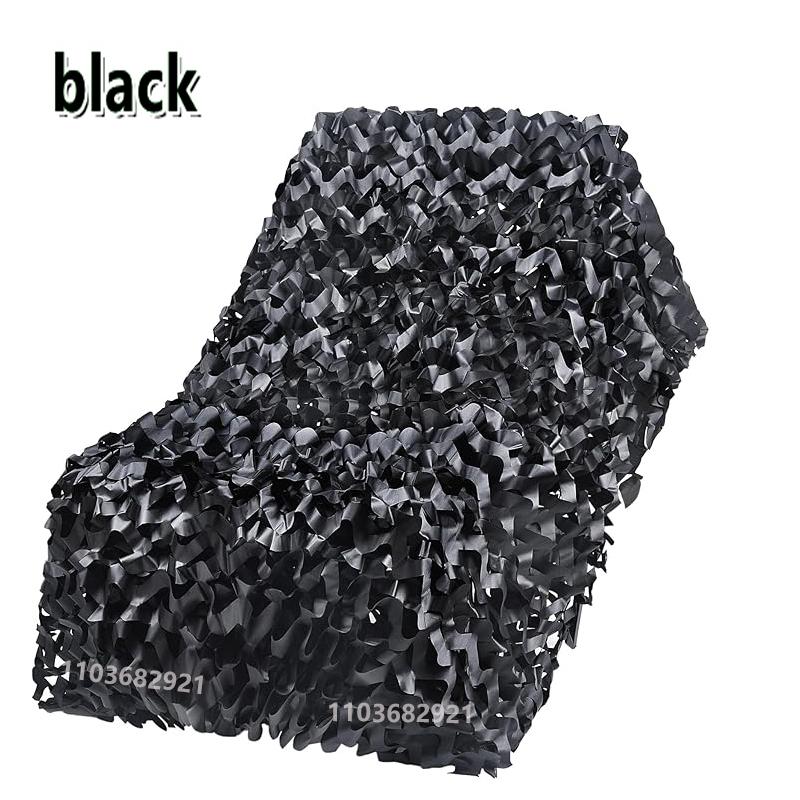 

Військова камуфляжна сітка павільйон камуфляжна сітка для тіні сітка для прикраси саду зелені джунглі білий колір пустелі 2x2m чорний