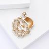 Christmas Classic Rhinestone Santa Claus Brooch for Women Pearl Character Pins Event Party New Year Gifts Decoration Accessories