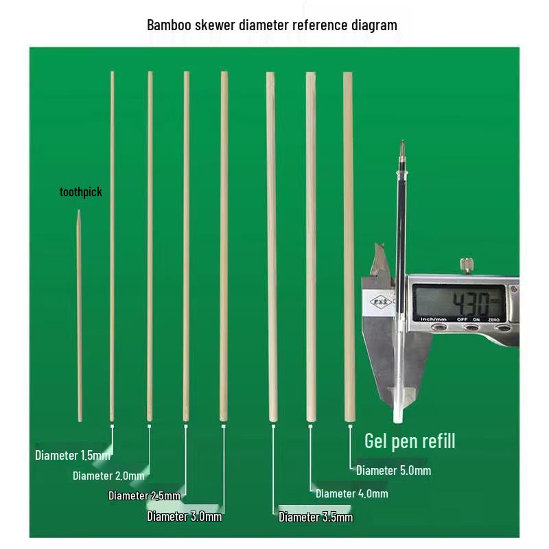 COFLYEE Disposable Bamboo BBQ Skewers