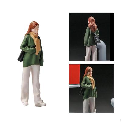 Weibliches Puppenmodell 1/64 Figur Rollenspiel Spielzeug Dekoration Harz für Geburtstag