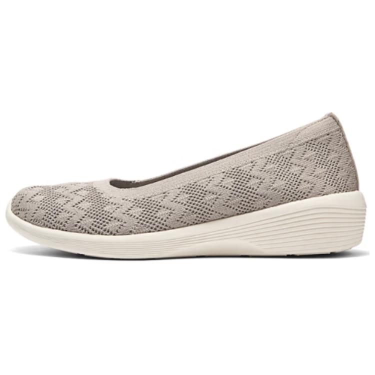 Skechers Modern Comfort Lightweight Comfortable Versatile Casual Shoes Women sneaker Gray Brown 158667-TPE 37.5