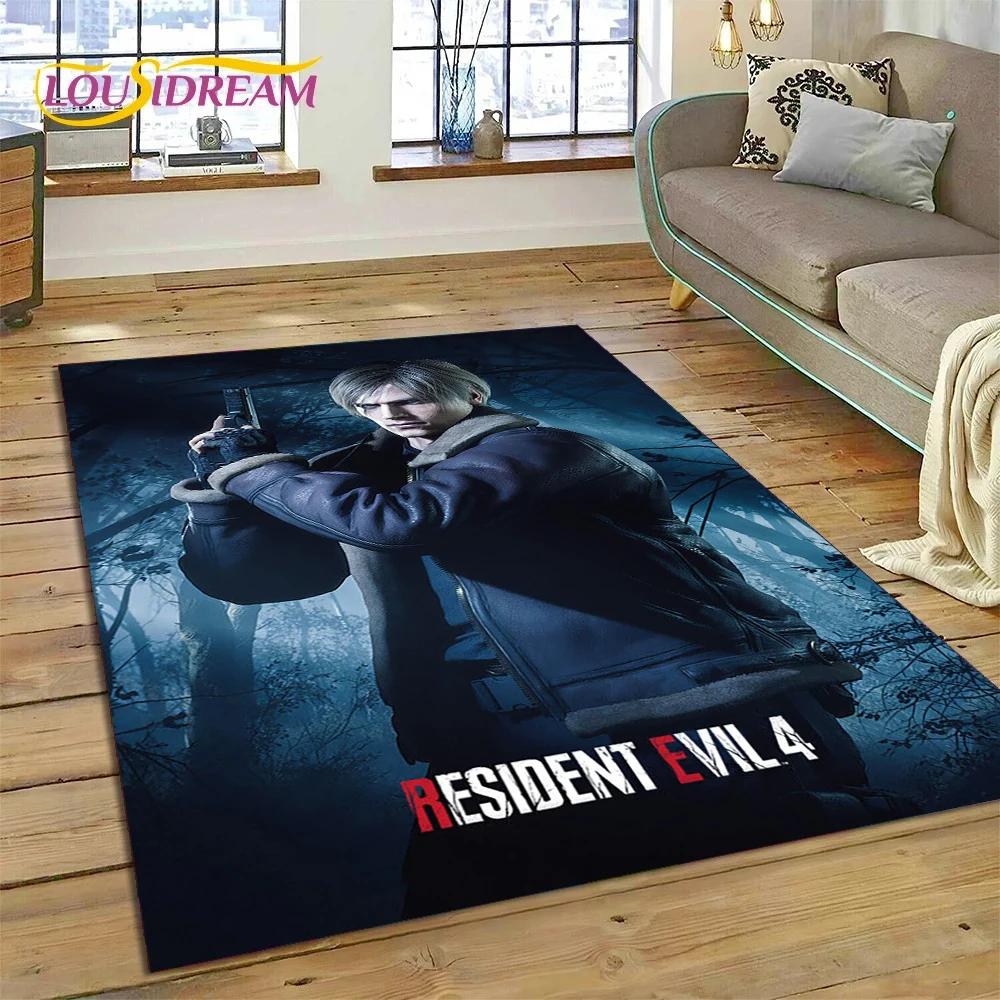 3D Horro Games R-Resident Evil Gamer Carpet Rug for Bedroom Living Room Home Sofa Decoration,Child Game Large Decor Floor Mat