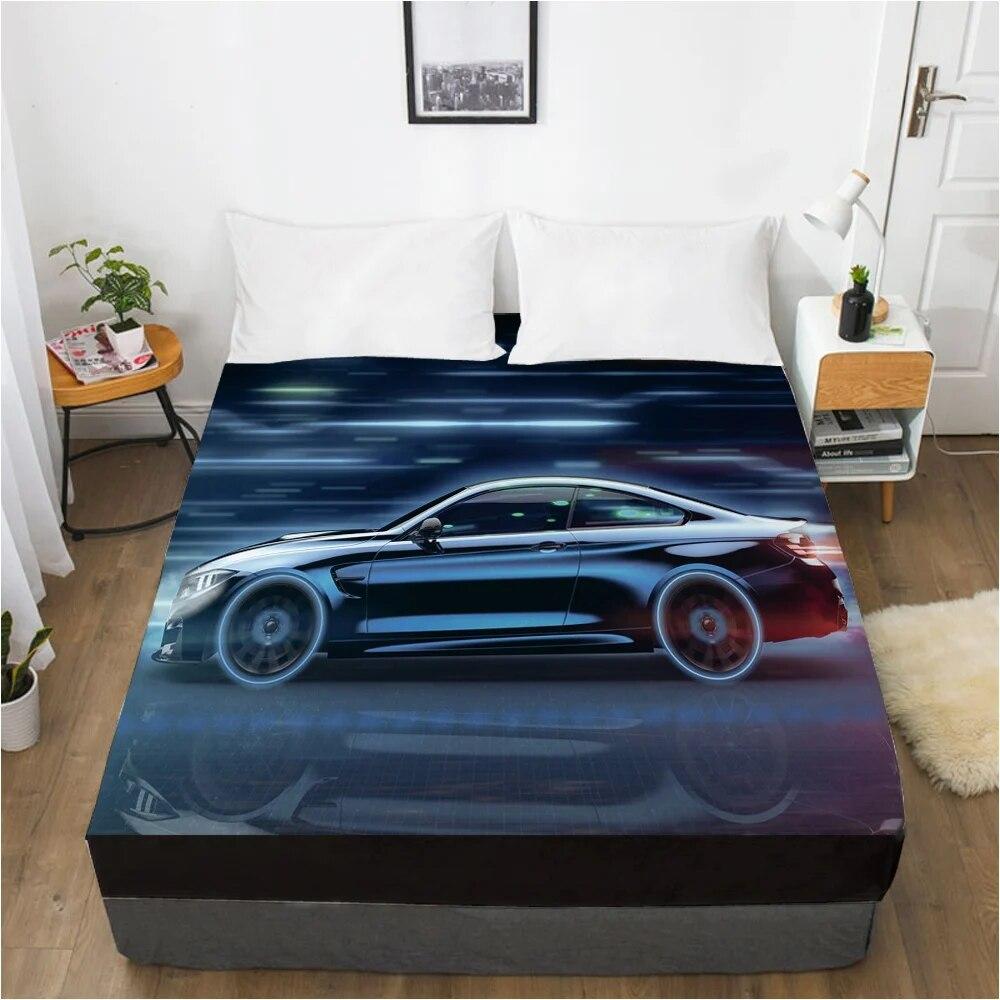Auto Elastické prostěradlo s gumičkou 150x200/180/200/160x200 Chránič matrace Přehoz na postel 1ks Karoserie auta
