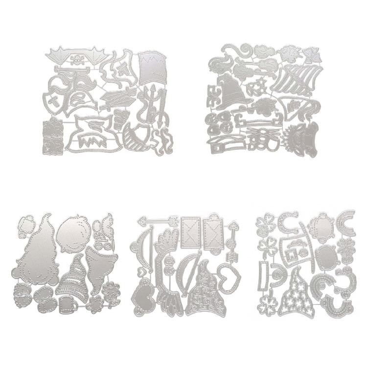 Christmas Gnome Metal Die Cuts Card Embossing DIY Photo Album Template Molds