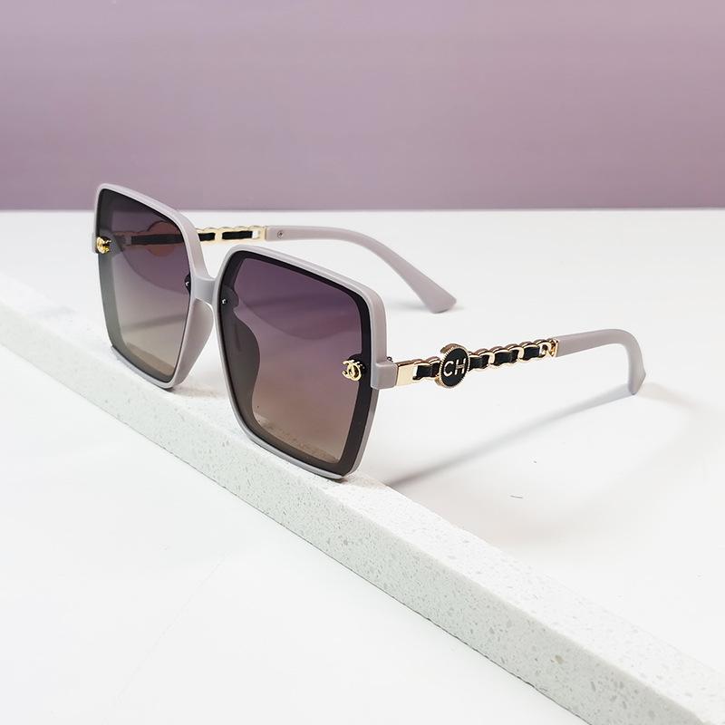 Polarizing Glasses Women'S Ultra-Light Large-Frame Sunglasses Hot Sunglasses No Standard Simple And Elegant Small Fragrant Glasses