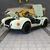 CDKM1 1:22 simulation Ford Cobra convertible sports car alloy model car ornament, door can be opened, steering shock absorber
