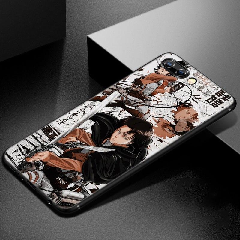 Anime Attack On Titan Phone Case For Huawei Honor 7A 8A 9X 20 Pro 8 10X Lite 7S 8C 8S 8X 9A 9C 10i 20i 30i 20E 20S Black Cover