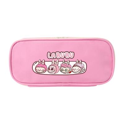 New Color Pencil Case, Primary and Secondary School Students Canvas Stationery Bag, Zipper Storage Pencil Case