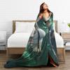 Tifa Lockhart Inspire Flannel printed blanket suitable for all seasons suitable for living room office sofa and travel 180x250CM