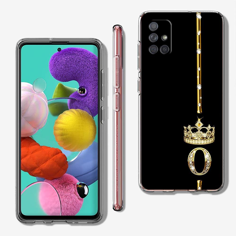 Diamant Krone Buchstabe Buchstaben Handyhülle Für Samsung A13 A33 A73 A53 A23 A51 A71 A21S A12 A31 A41 A05s A03S A15 A25 A32 5G Hülle