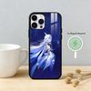 G-Genshin Impact S-Skirk Phone Case For iPhone 17 16 15 14 13 12 Pro Max Plus for Mirror Wireless Magnetic Cover