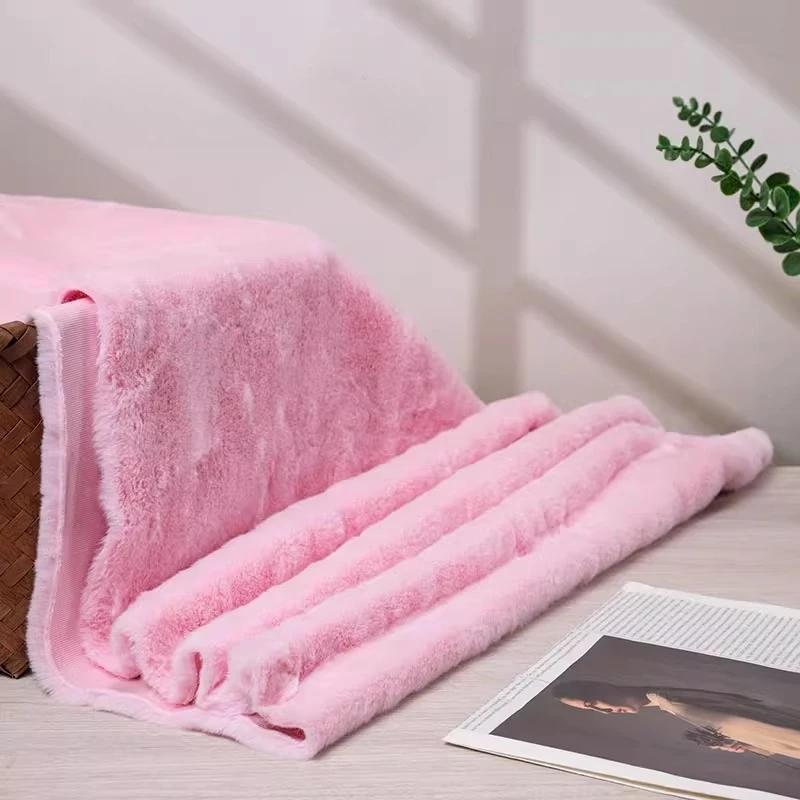 Thickened Plush Fabric 12mm Encrypted Imitation Rex Rabbit Fur Fabric Short Plush Counter Background Fabric, Clothing Fabric