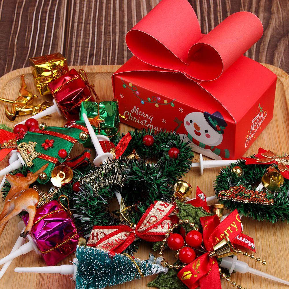 Party Supplies Xmas Tree Decor Christmas Cake Decoration New Year Xmas Cake Decor Christmas DIY