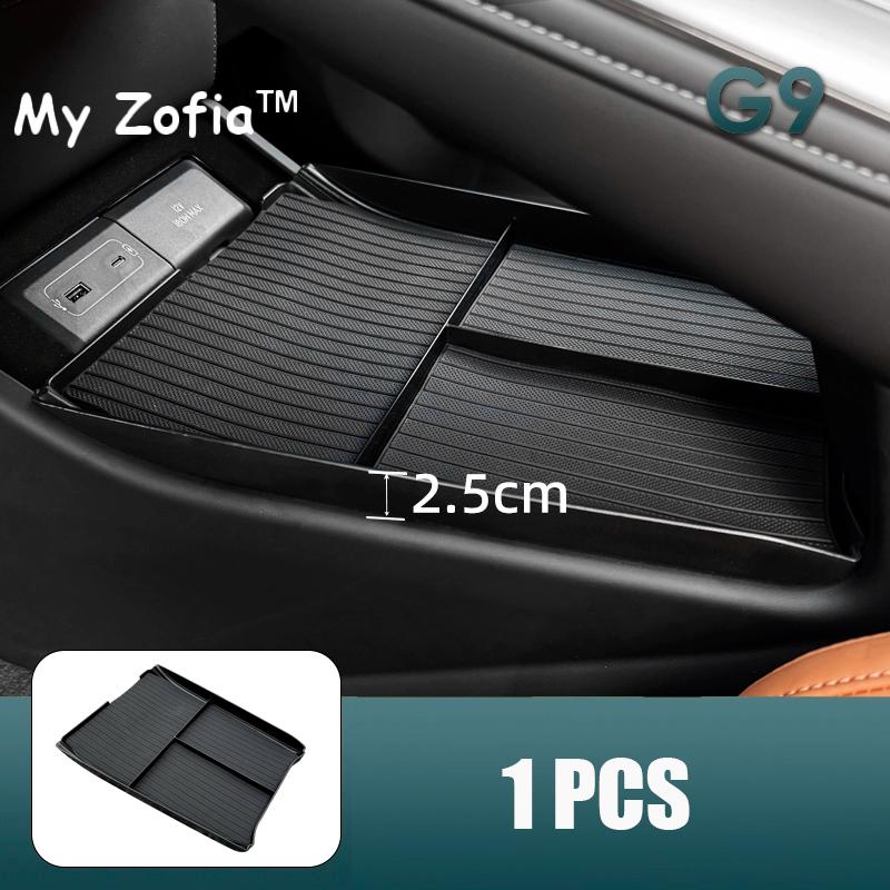For Xpeng XiaoPeng G9 2023 2024 2025 Car Armrest Storage Box Center Console Organizer Container Storage Box ABS Pad Accessories
