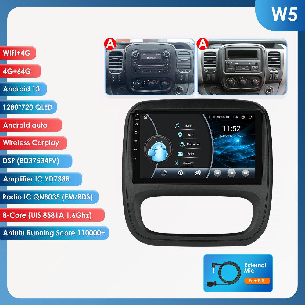 Hizpo 4G AI Hlasové Android Auto Rádio Pro Renault Trafic 3 2014-2021 Pro Opel Vivaro B 2014-2018 Carplay Auto Multimédia Inteligentní Obrazovka GPS 2din