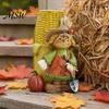 Thanksgiving Table Decor Autumn Harvest Figurine Ornament, Decorative Resin Statue, Turkey/Scarecrow/Pumpkin Festive Tabletop Ornament Set Centerpiece